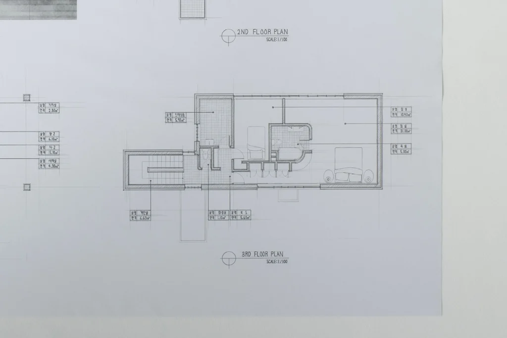 写図 : 빌라 베스누스 3층 평면도